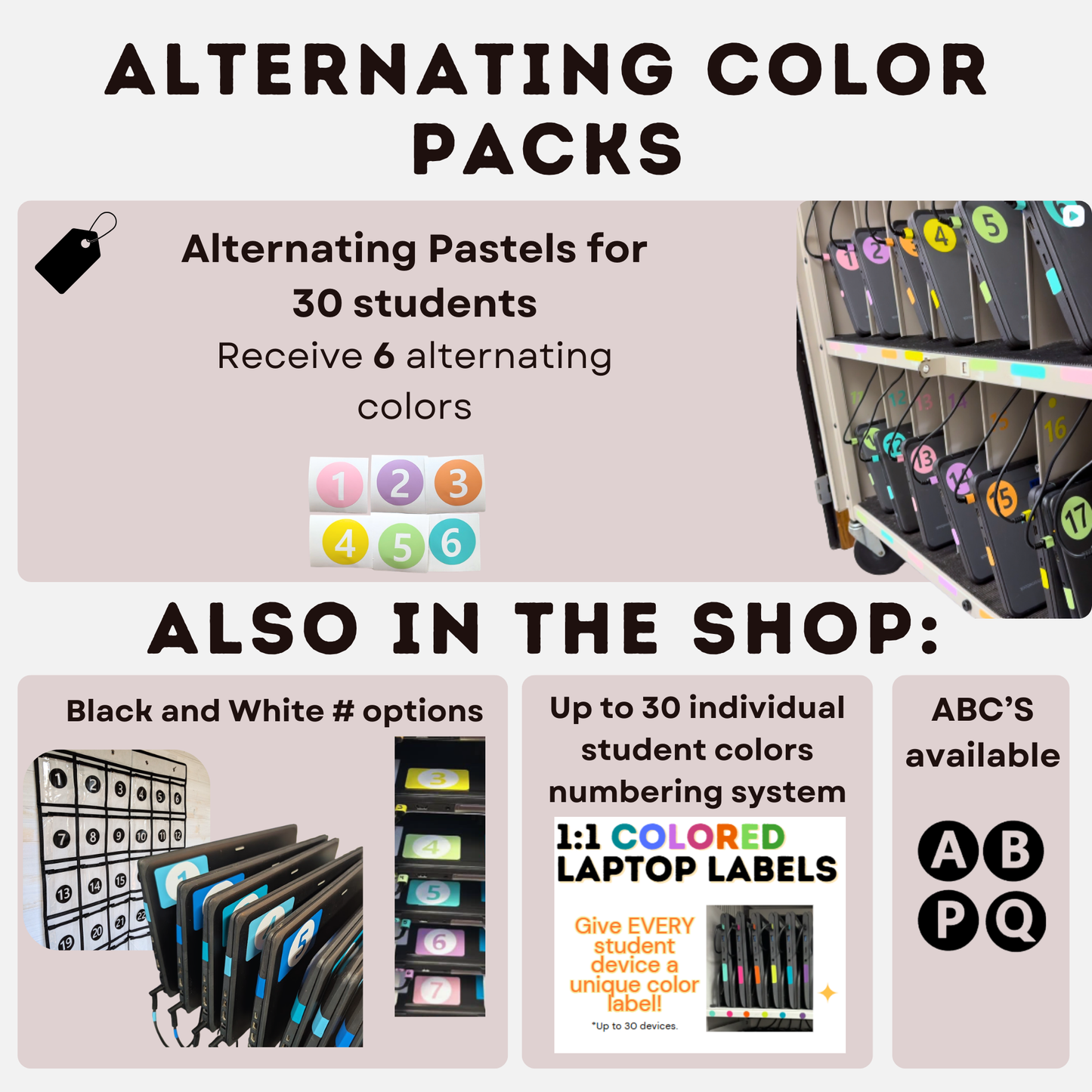 Colorful vinyl number decals for classroom cubbies and organization must have for teacher tool for classroom management routine elementary