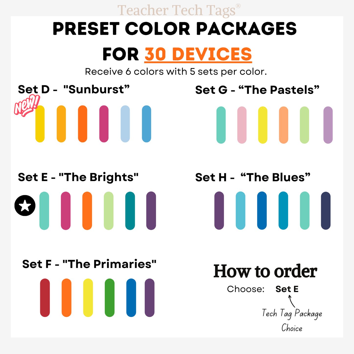 Color Coded Chromebook Laptop Labels for Classroom Organization