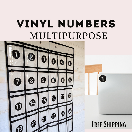 Vinyl Classroom Number Decals