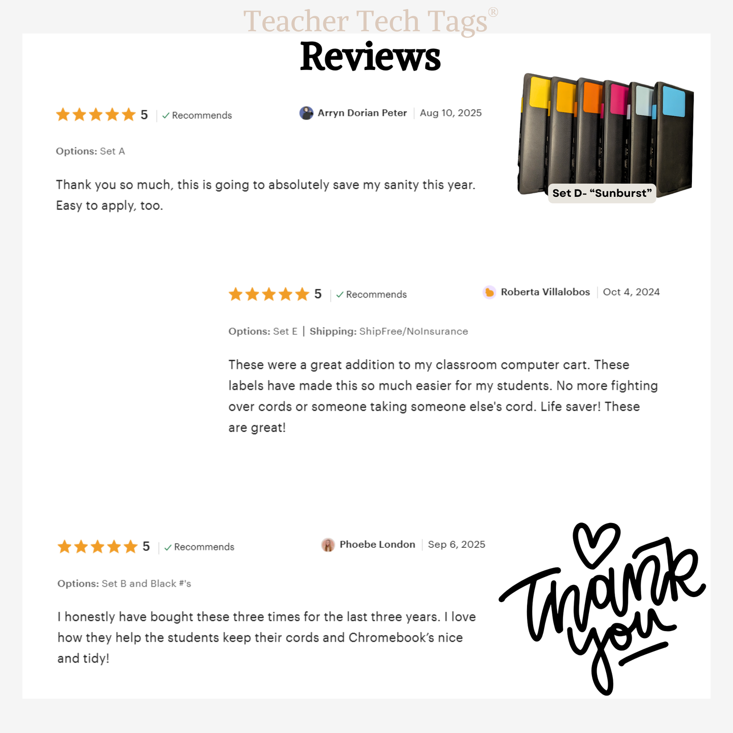 Color Coded Chromebook Laptop Labels for Classroom Organization