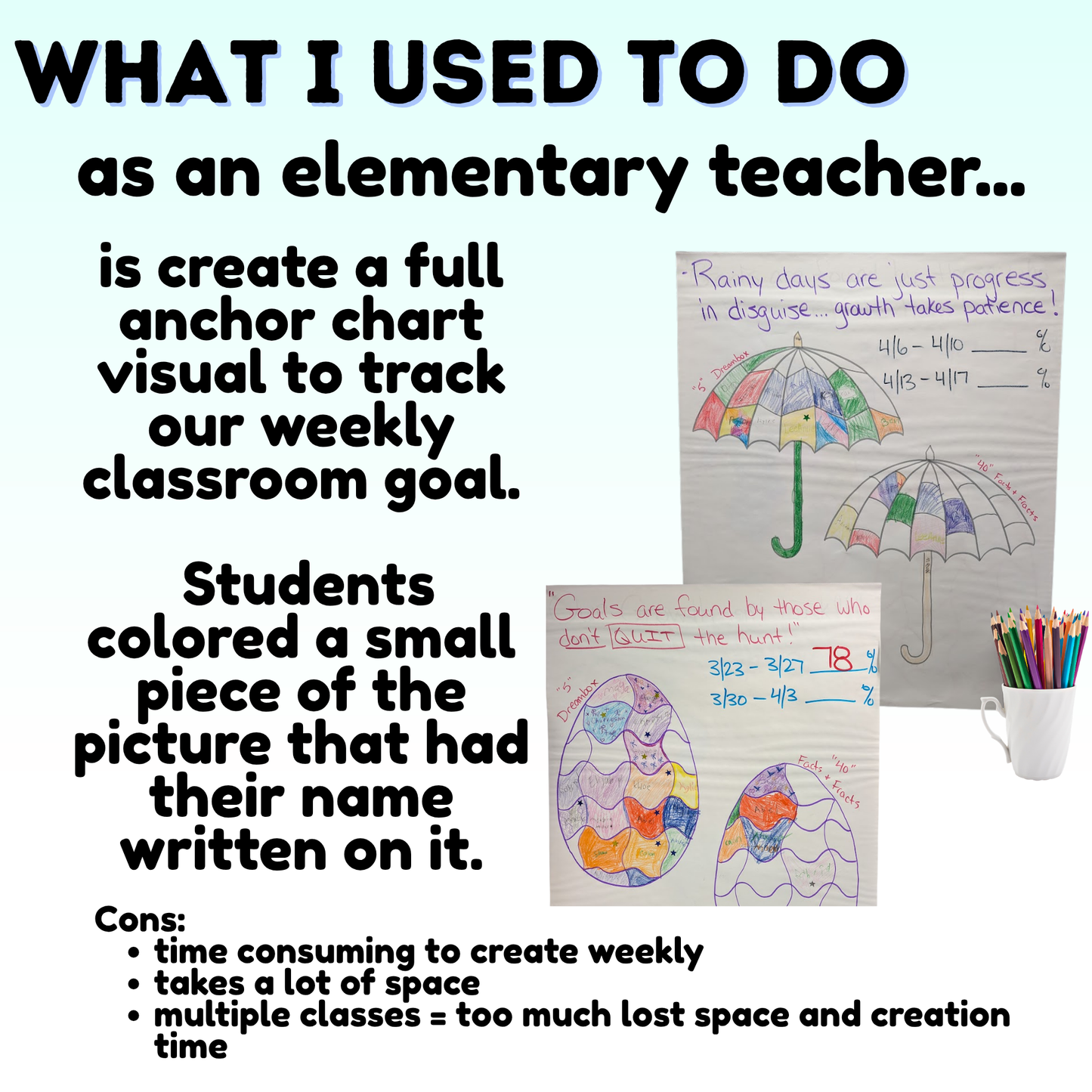 Classroom Goal Tracking Coloring Sheets | Printable Elementary Teacher Resource (Digital Download)
