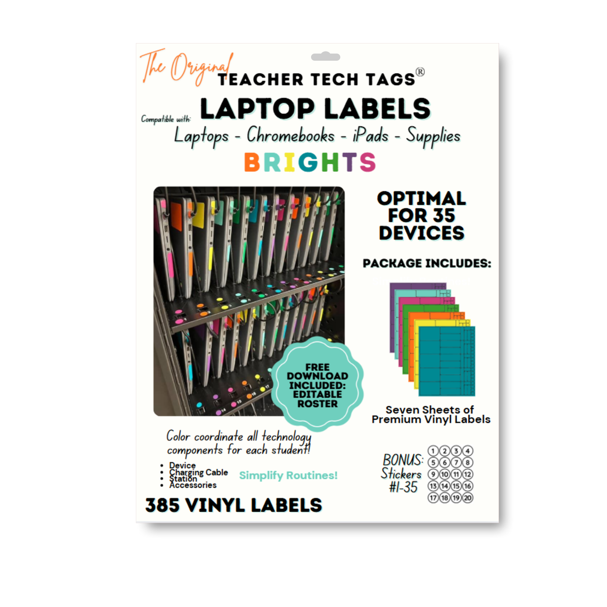 Classroom Chromebook Label Pack