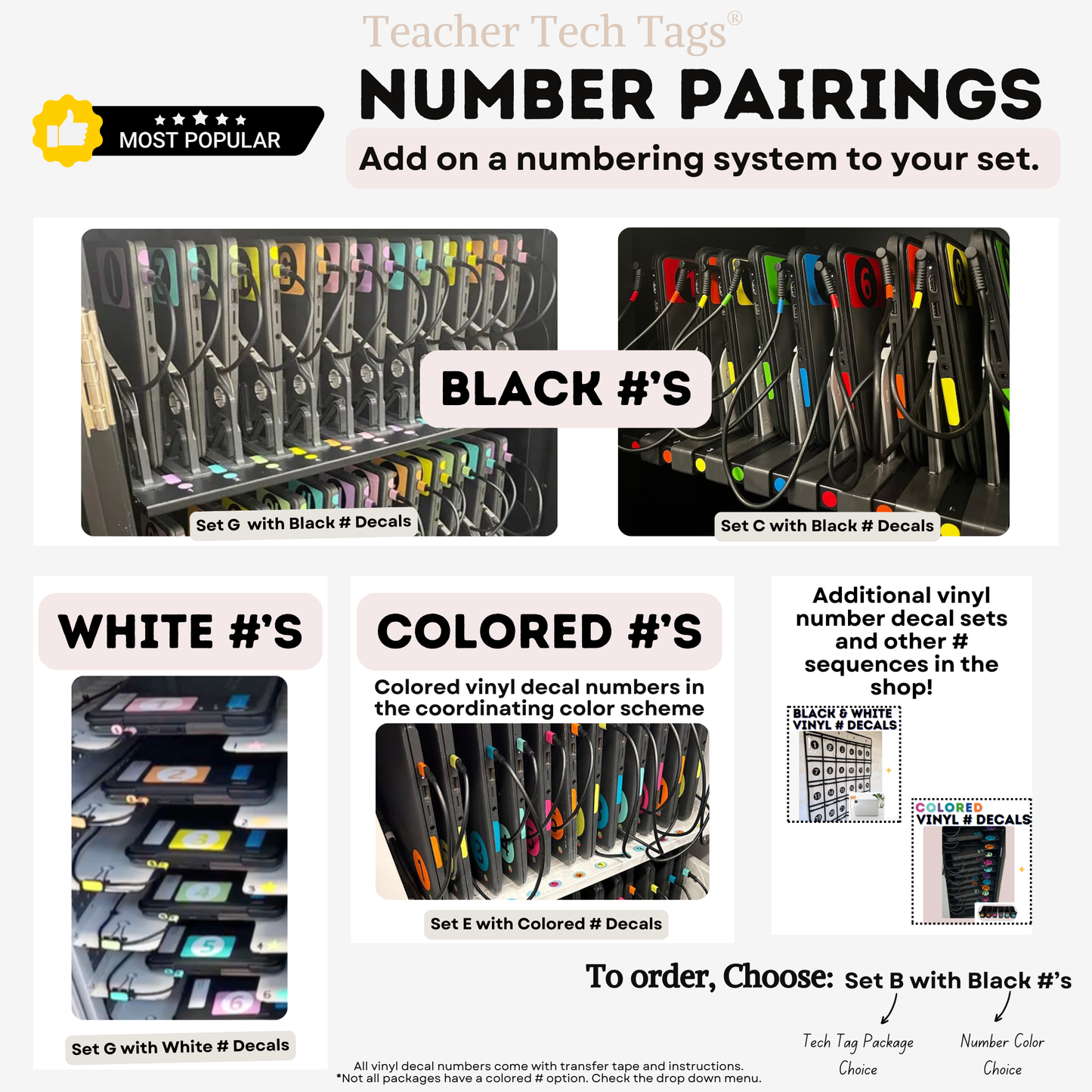 Color Coded Chromebook Laptop Labels for Classroom Organization