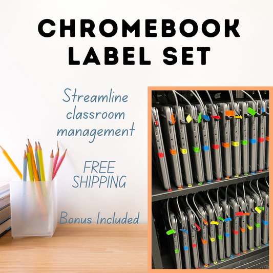Classroom Laptop Labels for Classroom Chromebook Organization  I  Teacher Tech Tags