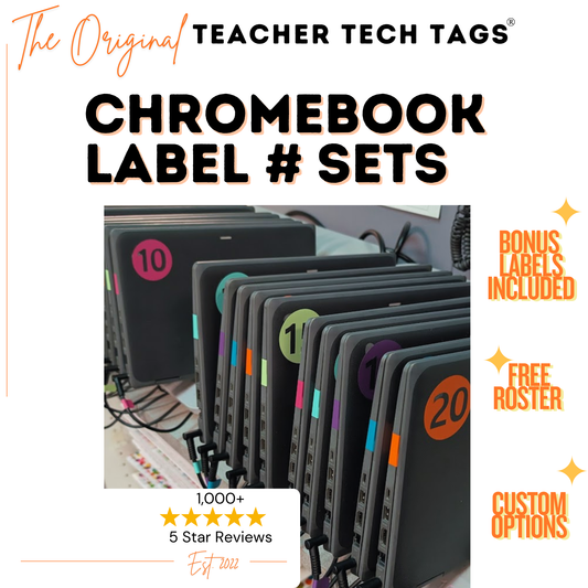Classroom numbers and Chromebook Labels for classroom organization must have teacher tool for classroom management in elementary classroom