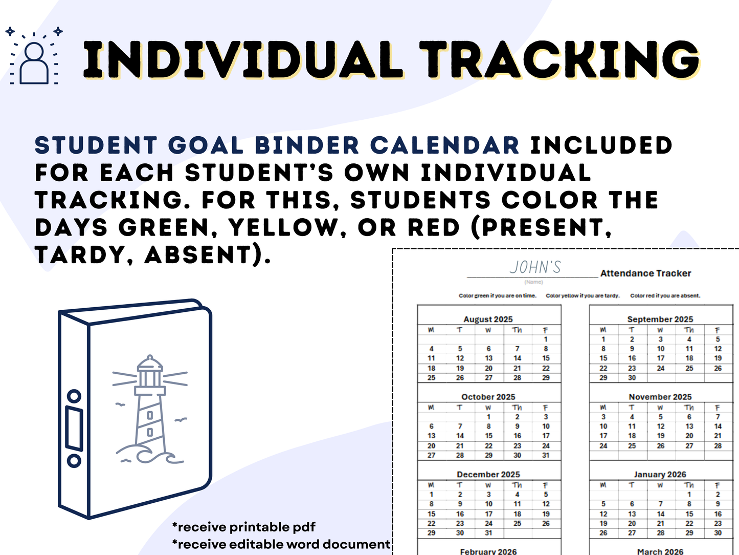 Attendance Goal Tracking System