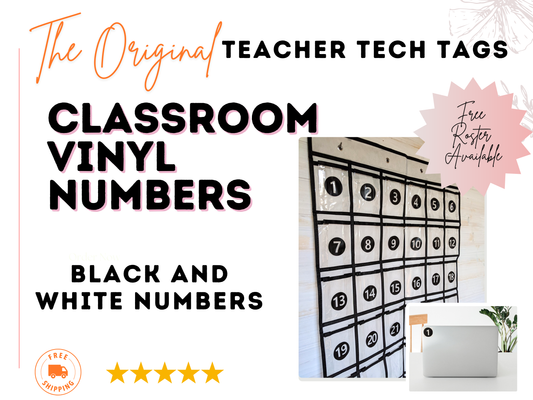 Vinyl Classroom Number Decals