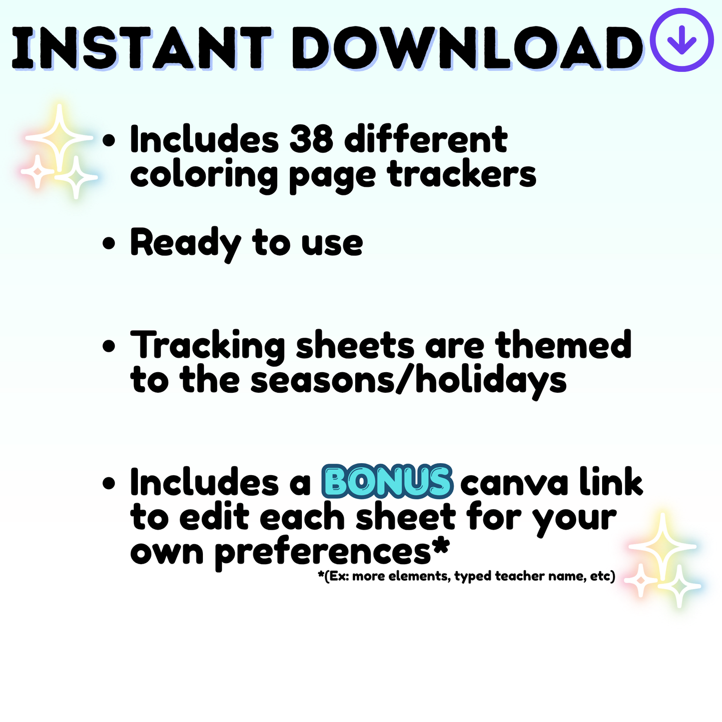 Classroom Goal Tracking Coloring Sheets | Printable Elementary Teacher Resource (Digital Download)