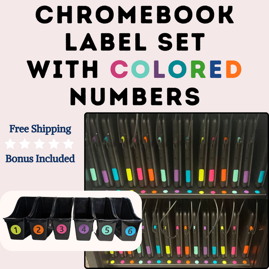 Classroom numbers and Chromebook Labels for classroom organization must have teacher tool for classroom management in elementary classroom