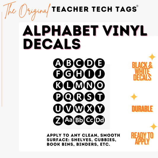 Vinyl Classroom Alphabet Decals